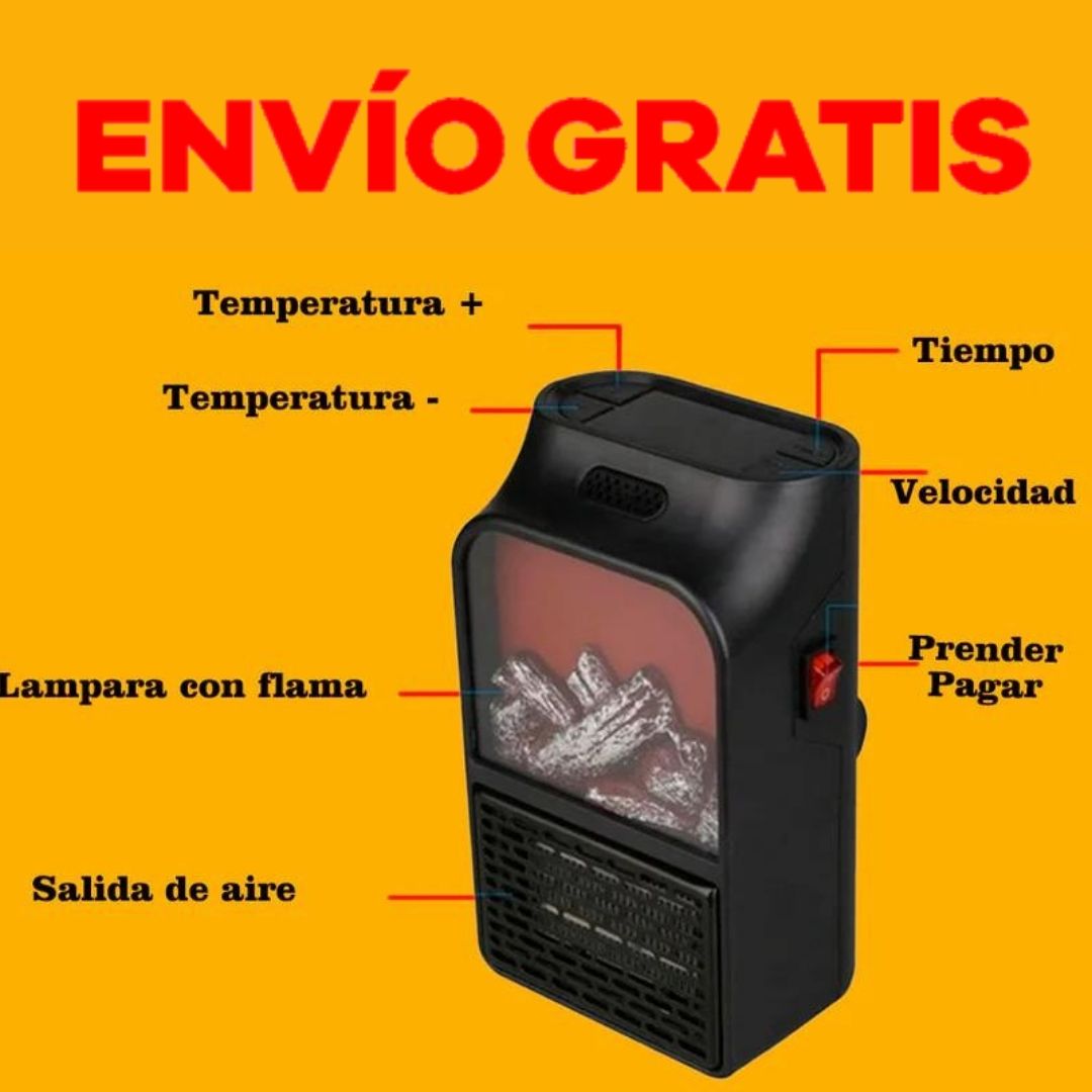 🔥CALEFACTOR PORTATIL🔥FLAME HEATER DE 1000 WATTS